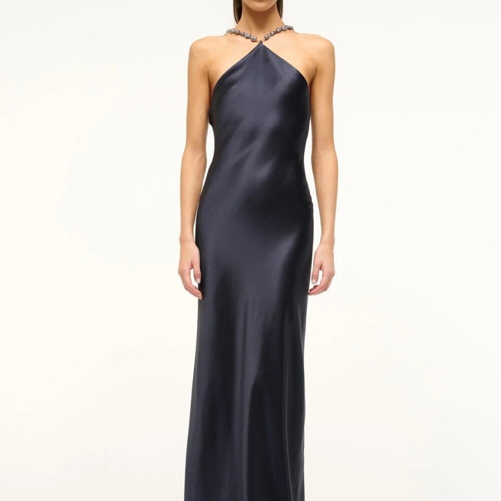 STAUD Cadence Dress Navy